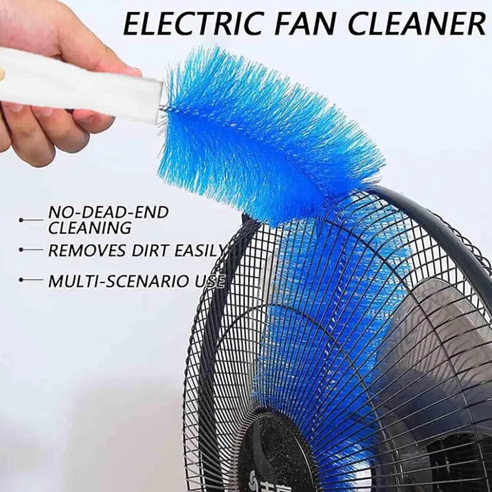 Flexible Fan Dusting Brush, Flexible Fan Dusting Brush (Non-disassembly  Cleaning),Bendable Dusting Brush, Microfiber Dust Collector, Electric Fan