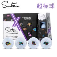 ลูกกอล์ฟ Saintnine ของแท้ X Series สามชั้นของสีกอล์ฟระยะยาวสามารถพิมพ์โลโก้