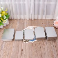 IVY Small Metal Tin Silver Storage Box Case Organizer For Money Coin Candy Key