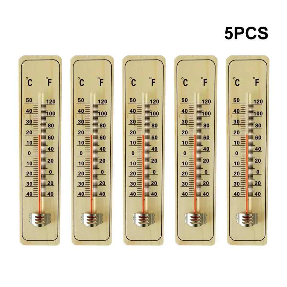 KAYU Wood Thermometer Measuring Room Temperature Celsius And Fahrenheit