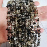 5-8mm Natural Smoky Quartzs Chip Gravel Loose Beads Strand 40-42cm Jewelry Making w360 Cables