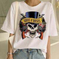 เสื้อยืดแฟชั่นพังก์ Pistola N Roses ฮิปฮอปชุดพิมพ์ลาย