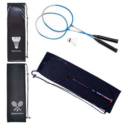 Gift Large Capacity Sport Supplies 23cmx72cm Drawstring Pocket Badminton Rackets Bag Racquet Cover Protective Sleeve
