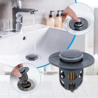 Universal Washbasin Water Head Kitchen Leaking Plugs Applicable Aperture 34-40mm Leaking Stopper Push-type Copper Basin Filter