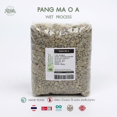 Ratika | Green bean  Wet 21/22 :Arabica Pang-Ma-O A 1 Kg. เมล็ดกาแฟสาร ปางมะโอ A