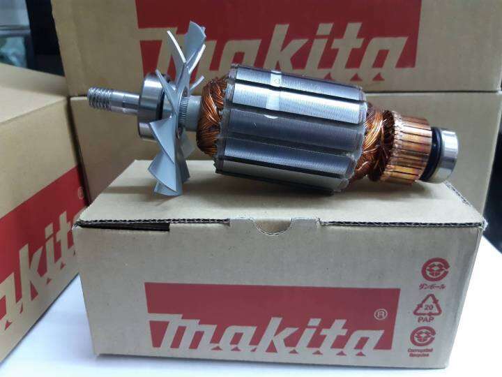 makita-service-part-armature-for-model-1600-part-no-5130015-3-อะไหล่-ทุ่นไฟฟ้า-เครื่องกบไสไม้-3-makita-1600-made-in-japn-ใช้ประกอบงานซ่อมอะไหล่แท้