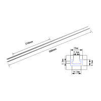 แผ่นสไลด์ T-Track แผ่นสไลด์ที่มีสกรูสแตนเลสตัวสำหรับเราเตอร์ร้านค้าที่สร้างตาราง
