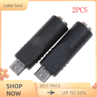 Lokei 2pcs 3.5mm x 1.1mm FEMALE TO Micro USB 5 PIN MALE DC Converter Charger ADAPTER