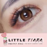 Little Tiara Brown สีน้ำตาล ขอบช็อคโก้ มินิ โทนสุภาพ Pretty Doll Contact Lens Mini คอนแทคเลนส์ ค่าสายตา สายตาสั้น