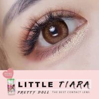 *มีค่าสายตา*  Pretty Doll Tiara Brown สายตาปกติและสายตาสั้น 0.00 ถึง -10.00 คอนแทคเลนส์ ลายฮิต Tiktok แถมตลับฟรี!! รหัสสินค้า 045