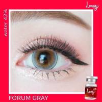 Forum Gray บิ๊กอาย สีเทา lovely ฝาขาว ขอบบาง คอนแทคเลนส์ ตาโต Contact Lens  Bigeyes ลายฮิต Tiktok ค่าสายตา สายตาสั้น