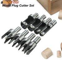 Wood Plug Cutter Drill Bit Set Straight Tapered Cutting Tool Cork Knife HSS Claw Type Woodworking 6mm 10mm 13mm 16mm Drills  Drivers