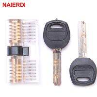 【YF】 NAIERDI Practice Transparent Lock Pick Visible Training Skill Cutaway Inside Copper Padlock Tool For Locksmith Supplier Hardware