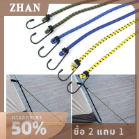 ZHAN 6PC 30 40 60cm bungee CORD ยางยืดหยุ่นสูงผูกเชือกกับตะขอกลางแจ้ง