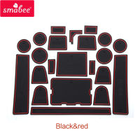 smabee Gate Slot Mats For Nissan Navara PATROL Y62 Interior Accessories Door Pad Cup Holder Non-Slip Mat Rubber Coaster Sticker