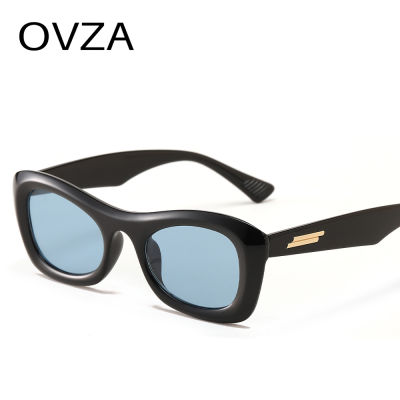 OVZA แบรนด์แว่นตาสไตล์พังก์สำหรับผู้หญิงแว่นทรงสี่เหลี่ยมนักออกแบบคุณภาพสูงผู้ชาย S2060