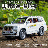 Car Zhi 1/24 Fengt Prado Alloy Car Model Warrior Acoustic And Lighting Toys Large Off-Road Vehicle Cruiser Boxes