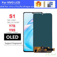 จอ Lcd OLED 6.38 "สำหรับ Vivo S1ชิ้นส่วนจอสัมผัสแอลซีดีของเครื่องแปลงดิจิทัล1907สำหรับ Vivo Y7S Y9S Iqoo Neo V1945A V1945T อะไหล่ Z5 LCD