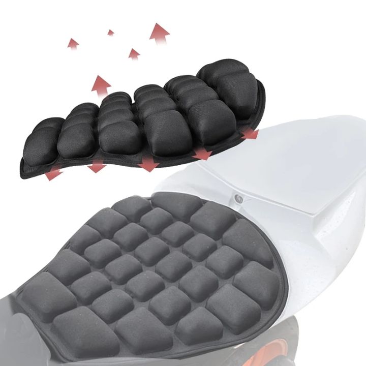 New Motorcycle Seat Cover Air Pad Motorcycle Air Seat Cushion Cover  Pressure Relief Protector For Cruiser Sport Touring Saddles