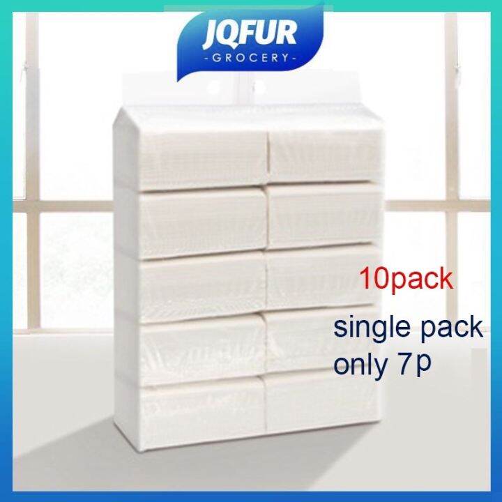 【jqfur.ph】【10 packing】 Tissue Facial tissue paper towel 3 layers napkin