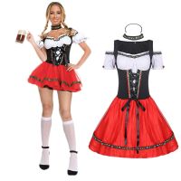 ประเพณีบาวาเรียเบียร์สาว dirndl ชุดเยอรมนี Oktoberfest เซ็กซี่เบียร์ wench เครื่องแต่งกาย Carnival Halloween PARTY DRESS