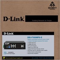 Dlink DIS-F1006PS-E Switch D-Link DIS-F1006PS-E 250m PoE Industrial Unmanaged