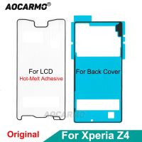 Aocarmo สติกเกอร์ติด Z3 E6553สำหรับ SONY Xperia Z4 E6533 + หน้าจอ LCD ด้านหน้าสองทั้งชุดกันน้ำฝาหลังสติกเกอร์เทป