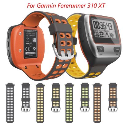 Kolorowe sportowe silikonowe bransoletki Watchband dla Garmin Forerunner 310XT wymiana paska w zegarku Forerunner 310 XT opaska correa