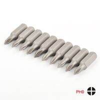 Yingke 10ชิ้นชุดบิตไขควงไฟฟ้า25มม. Ph1 Ph0 Ph2 Ph3 1/4นิ้ว Hex Shank Bits กันลื่นตรา Phillips ไขควงชุด