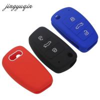 NEW Silicone Flip Car Key Case Skin for Audi A1 A3 A4 Cabriole A6 TT Allroad Q3 Q7 R8 S6 SQ5 RS4 Remote Fob Cover Protect