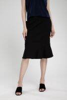 QueenCows กระโปรงพยุงครรภ์ Sue Support Skirt With Pleated Hem (Black)