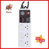 รางปลั๊กไฟ 3 ช่อง 4 สวิตซ์ ELECTON EP9-3405 5 ม.POWER STRIP ELECTON 3SOCKETS 4SWITCH EP9-3405 5M **จัดส่งด่วนทั่วประเทศ**