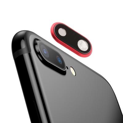 กล้องด้านหลังฝาครอบฝาปิดเลนส์สำหรับ iPhone 8 PLUS (สีแดง)