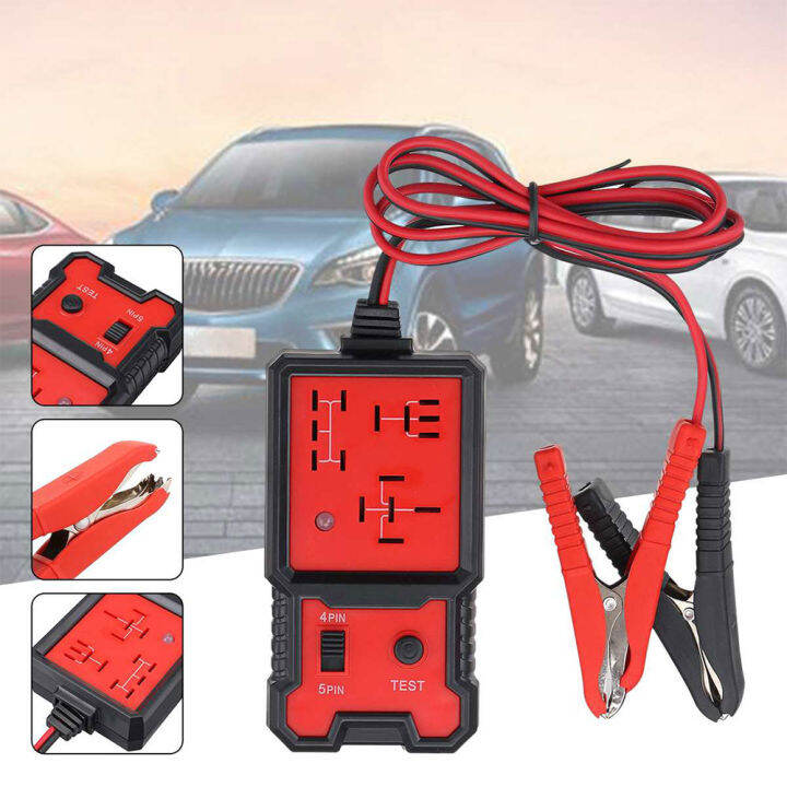 Electronic Automotive Relay Tester 12V Auto Car Diagnostic Battery