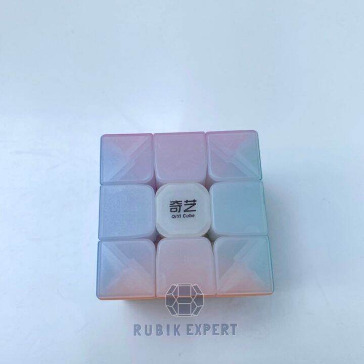 รูบิค-rubik-3x3-qiyi-stickerless-สีpudding-พาสเทล-หมุนลื่น-พร้อมสูตร-คุ้มค่า-ของแท้-100-รับประกันความพอใจ-พร้อมส่ง