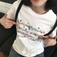 COD DSGTREYTTRYUII Moon เสื้อครอป เสื้อแฟชั่นผู้หญิง y2k สีพื้น สําหรับผู้หญิง ใส่ไปคลับ ปาร์ตี้ 2023 NEW Jl1002