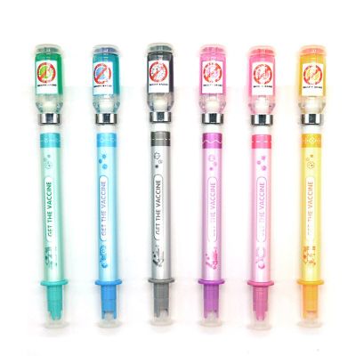 12Pcs Syringe Neutral Pen Syringe Gel Pens for Doctor Plastic Ballpoint Pen Writing Supplies for Nurse Pens