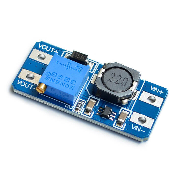 mt3608-dc-dcคอนเวอร์เตอร์เพิ่มกำลังbooster-power-supplyโมดูลstep-up-boardสูงสุด28v-2aสำหรับarduino