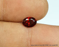 พลอย โกเมน { GARNET } 1.44 cts. พลอยดิบธรรมชาติ #อัญมณีประจำราศีราศีมังกร (14 ม.ค. – 13 ก.พ.)  ♡ ขนาด 5.0 x 7.0 x 3.3 mm. ♡ ทรง ไข่  ♡ สี แดงแป๊ดดด  ♡ ค่าความแข็ง 7  ♡ คุณภาพ VVS ♡ แหล่งที่มา ประเทศ Africa