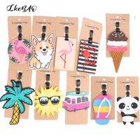 hot！【DT】ﺴ☂◈  1PCS Luggage Tag Cartoon Suitcase Fashion Name ID Address Label Accessories