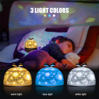 Star Projector Night Light Pendant Vintage Cover Bulb Guard Lamp for Kids Adult Bedroom USB Rechargeable Sleeping Lamp