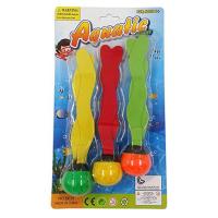 ของเล่นดำน้ำสุดฮิต Aquatic Dive Balls Pool Diving Toys - ของเล่นดำน้ำ แบบสาหร่าย ฝีกลูกหัดดำน้ำ 1 แพค มี 3 ลูก 3 สี