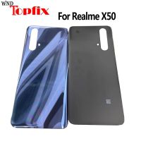 【✱2023 HOT✱】 jiejiu65879742 ใหม่กระจกสำหรับ Oppo Realme X50ที่อยู่อาศัยด้านหลังเคสสำหรับ Realme Realme X50ที่เปลี่ยนฝาครอบชิ้นส่วน Rmx2144