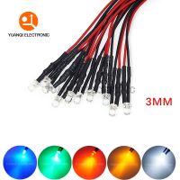 【CW】 10PCS 3mm 5-12V 20cm Pre-wired UV Diode Lamp Decoration Emitting Diodes Pre-soldered