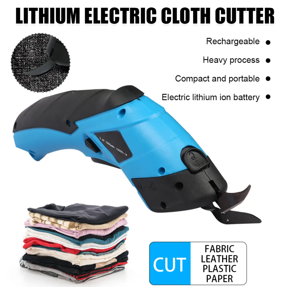 Electric Scissors Rechargeable Cordless Electric Cutter Shear for Cardboard  Leather Fabric Scrapbook Carpet Electric Sewing Tool