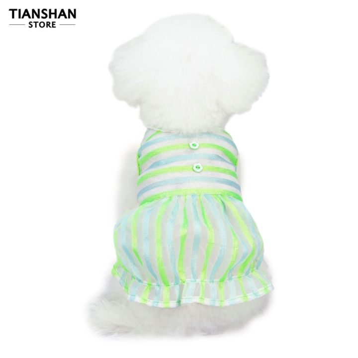tianshan-กระโปรงสั้น-ระบายอากาศ-แฟชั่นฤดูร้อน-สําหรับสัตว์เลี้ยง-สุนัขขนาดเล็ก