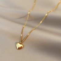 Gold Necklaces Stainless Steel Heart Pendant Love - 316l Stainless Steel Gold - Aliexpress