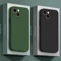 Casing Silikon Cair Asli untuk iPhone 13 12 11 Pro Max Mini X XR XS Max 7 8 6 6S Plus SE 2020 Casing Ponsel Lunak Tahan Benturan Etui