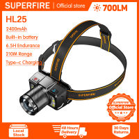 SUPERFIRE HL25ซูมไฟหน้าแสงที่แข็งแกร่งชาร์จ Super Bright หัวติดตกปลาพิเศษคืนตกปลาแสงกลางแจ้งแสงระยะไกล