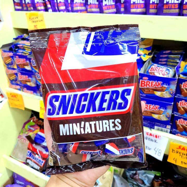 Snickers Miniatures Chocolate Bar Peg Pack | 150g | Lazada PH